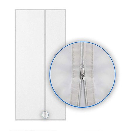 1 stk 210 * 90cm Klimaanlegg Skyvedør Tetningsduk Innendørs Skyvedør Tetningsduk Glidelås Dør Tetningsduk