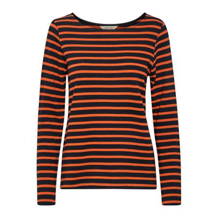Part Two Part Two Vinkapw Ts Toppe T-Shirts 30307415 Koi Stripe Sort, Dame, Størrelse: XL