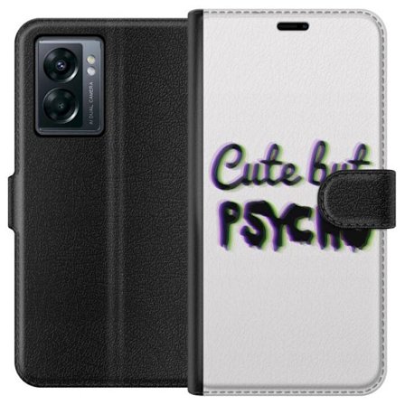 Kompatibel Tegnebogsetui til OnePlus Nord N300 Rainbow-farvet legetøjsfigur med et glad ansigt og farverige cirkler i en legesyg studieillustration