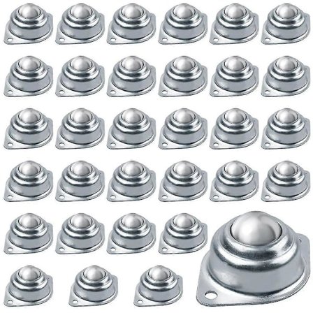 32 st rullkulöverföringslager, 1 tums kullager i kolstål, monterad kulöverföringsenhet uni [DB]