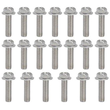 Högkvalitativ M10*1.5 grovgängad sexkantskruv med bricka (20 stycken säljs)