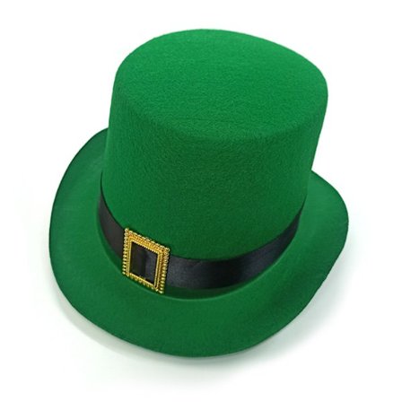 St Patrick's Day Leprechaun-hatt med metallspänne