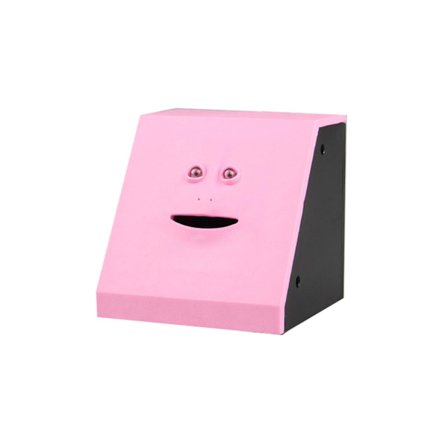 Ansiktsbank Mynt Automatisk Ätande Spargris Barnleksaker Gåvor Batteridriven Hem (FMY)