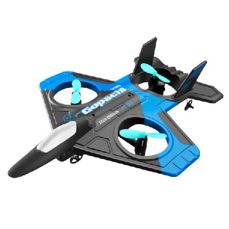 V25 RC Plane Drone Fjärrkontroll Flygplansleksak Intressant RC Drone Fjärrkontroll Flygplan för barn Interactive blue