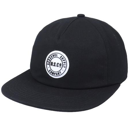 Herschel - Svart snapback Caps - Scout Felt Patch Black/White Snapback @ Hatstore