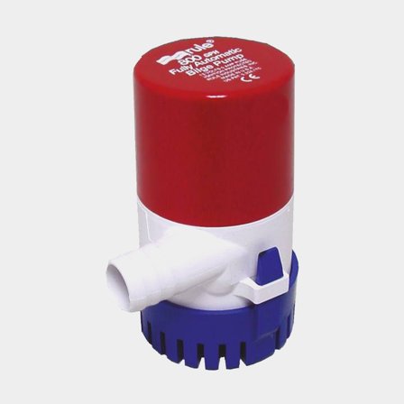 Dompelbare elektrische bilgepomp Rule 800 GPH (50 liter / minuut), 12 V, automatische start, zonder niveauschakelaar