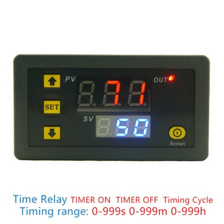 IC DC 12V 20A Digital Display Tidsforsinkelsesrelé Timing Timer Sykling