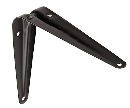 PN-BESLAG HYLLEKNEKT OPPRES 100X125MM SORT