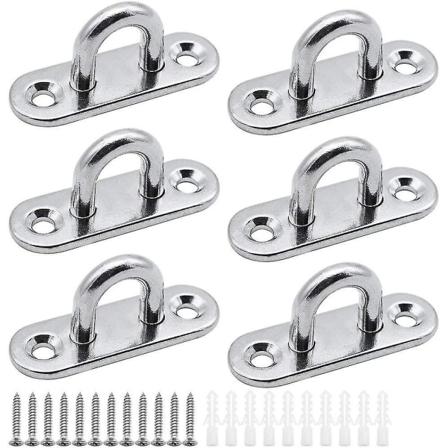 6-pack Rostfritt Stål Marina Hårdvara Spikbojor (silver)