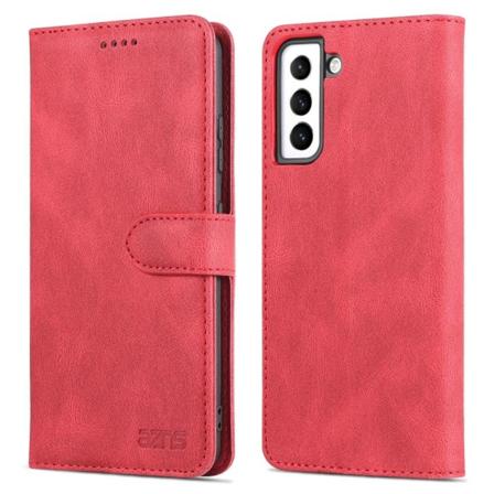 Azns Samsung Galaxy S22 Plus Fodral Retro Textur Röd