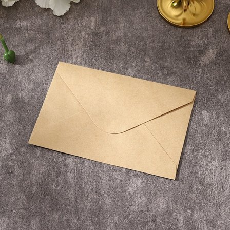 Kirjekuoria (100 kpl) vaaleanruskeasta vintage-kraftpaperista