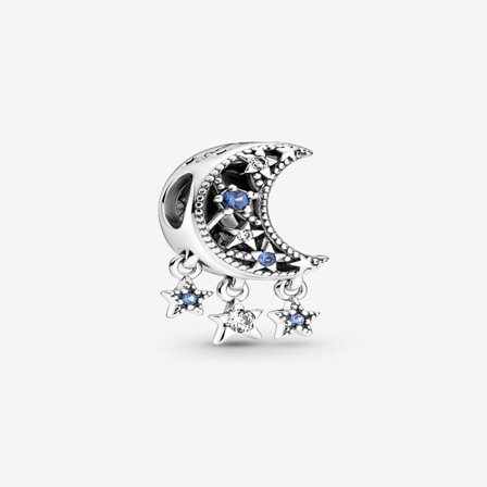 Pandora - Stjerne & Halvmåne Charm - Sterlingsølv