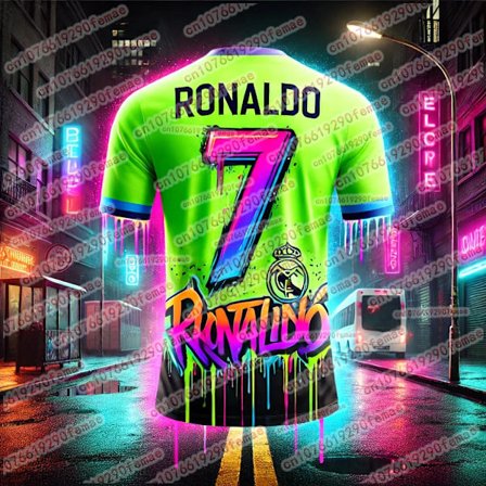 Fashion Cristiano Ronaldo fodboldtrøje til fans 3D-printet Limited Top Herre Sportstøj Casual Åndbar Top