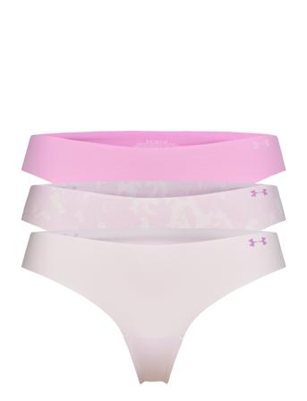 Ps Thong 3Pack Print Stringtruse Undertøy Rosa Under Armour