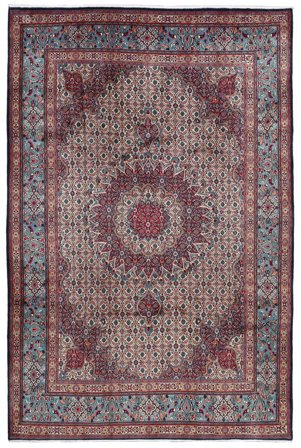 Tapis Moud Tapis 215X325 Rouge Foncé/Noir (Laine, Perse)