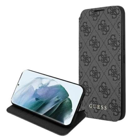 Guess 4g Metal Gold Logo Fodral Galaxy S22 Plus - Grå