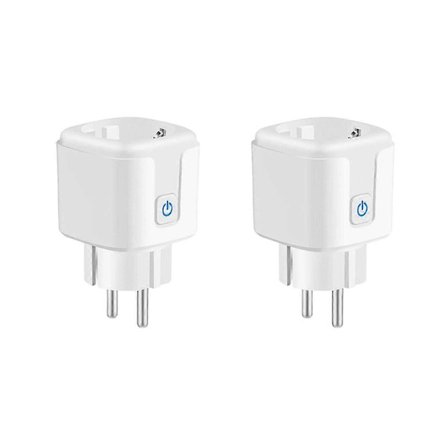 Tuya Smart Wifi Plugg EU 20A Smart Socket med Strømovervåking Energisparing Tidsstyring Fjernkontroll Smart Life EU Plugg