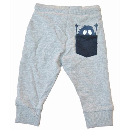 Jogging byxa baby med monster, Grå