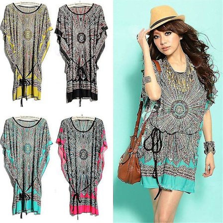 Sommerstrand Hav Boheme Stil Kvinders Kjole