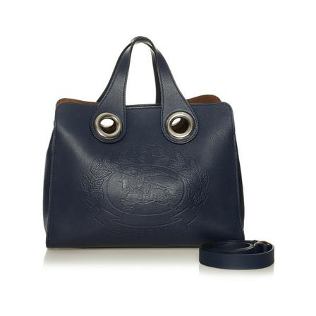 Burberry Vintage, Tote Bags Blauw, Dames, Maat:ONE Size
