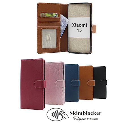 Skimblocker Xiaomi 15 Plånboksfodral