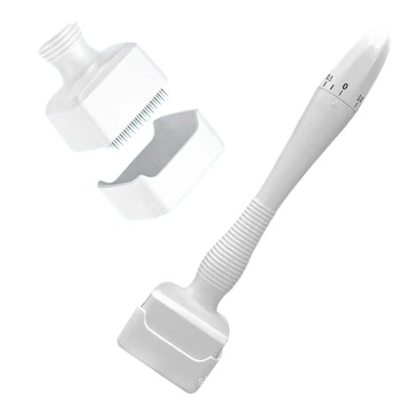 140A säädettävä mikroneulainen derma stamp -rulla – valkoinen ABS mikroneulain kasvoille ja vartalolle