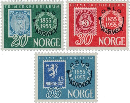 Norge - 1955 - AFA 407/409, Postfrisk
