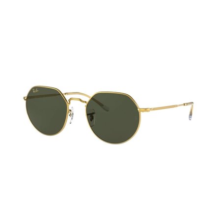 Ray-Ban Jack -Aurinkolasit - Gold Rectangular - Ray-Ban RB3565 919631 5520