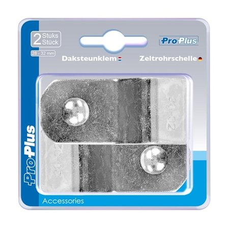 Tältstångsklämma 28-32mm 2 stycken i blister