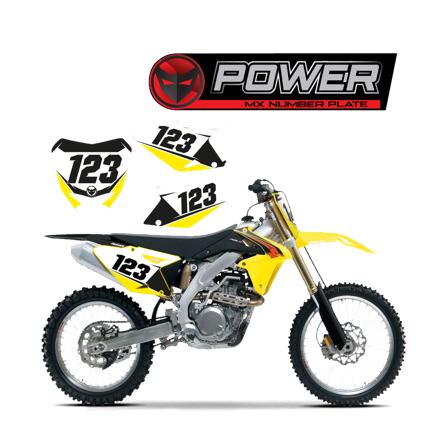 Nummerplåtsdekaler: Effekt - Suzuki RM-Z 450 2005-2026
