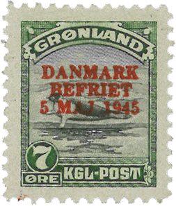 Grønland 1945 - Amerikaner udgaven - AFA 19 - Postfrisk