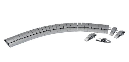 Schneider Electric INS61201 Kabelskjuler for gulv Sølv, Installasjonsmaterial