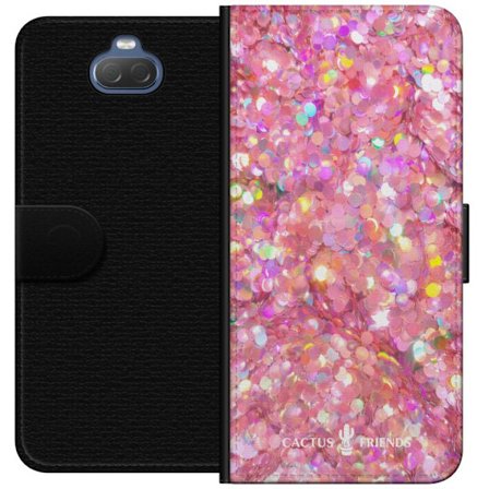 Kompatibelt Plånboksfodral till Sony Sony Xperia 10 Cactus and Friends – PinkGlitter