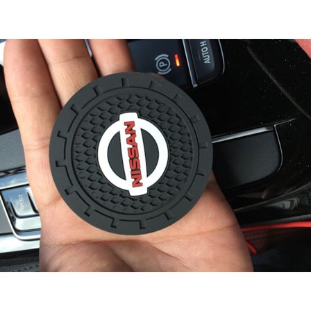 Nissan Bil Kopkrus Underlag 2 stk, Biltilbehør 2,75 tommer, Anti-Skrid Sikkerhedsindlæg, Velegnet til de fleste bilinteriører, Biltilbehør