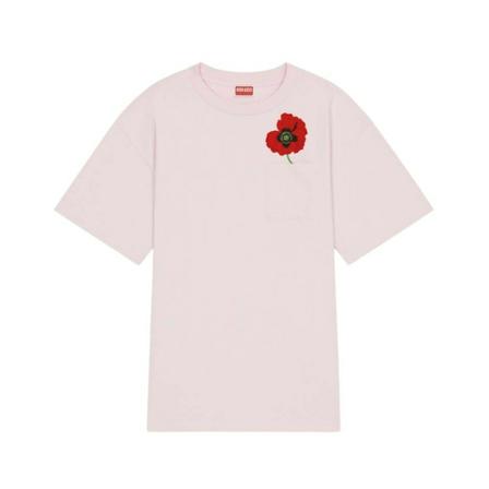 Kenzo, T-Shirts Roze, Dames, Maat:L