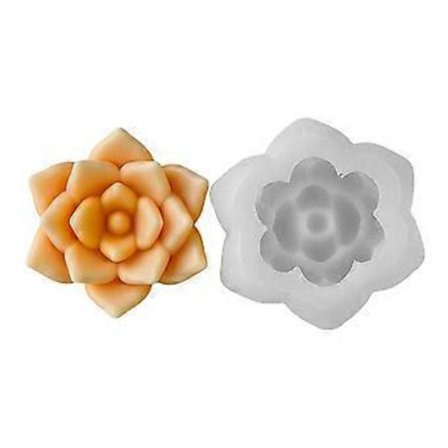 Fleksibel lysfremstillingsform Let at afforme Silikone sukkulent plante lysform Praktisk smykkefremstillingsmateriale S