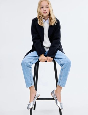 Mango Cloth Midi-Coat - Navy - 11