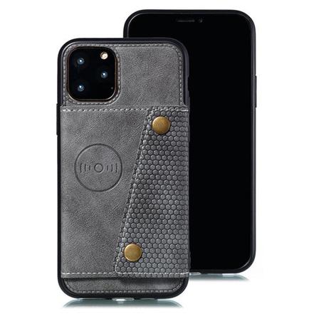 Ny Design Iphone 11 Pro Max Plånboks Fodral Med Magnet Silver Silver