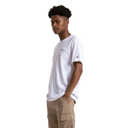 Champion, Koszulka męska Crewneck 214279 Ww 001 S Biały, Mężczyzna, Rozmiar: L