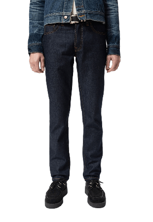 Nudie Jeans Solid Ollie Dry Abyss Herr Blå W32/L34