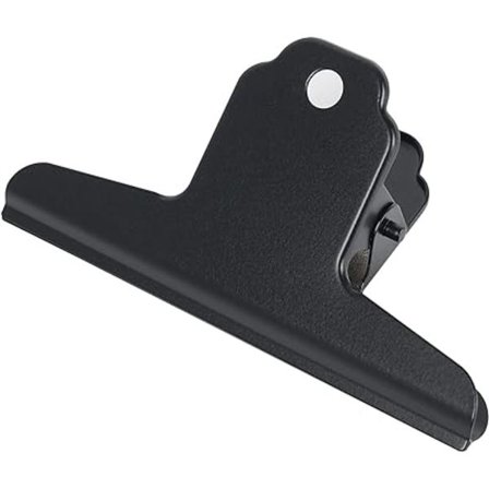 12 stk. Bulldog Clips, 100mm store metal hængsel clips, metal bulldog binder C