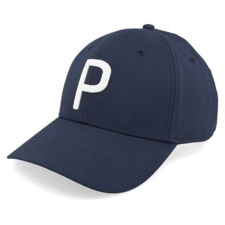 Puma - Blå adjustable Keps - Heritage P Tech Cap Blue Adjustable @ Hatstore