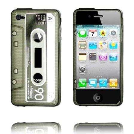Cassette - Semi-Transparent (Grå) iPhone 4/4S Silikonskal