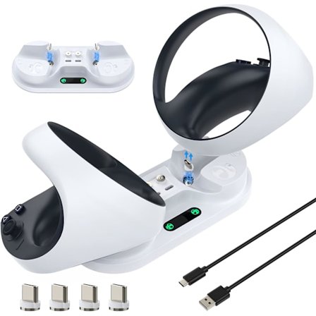 Laddningsstation kompatibel med VR2-kontroll, laddningsbas DXGHC
