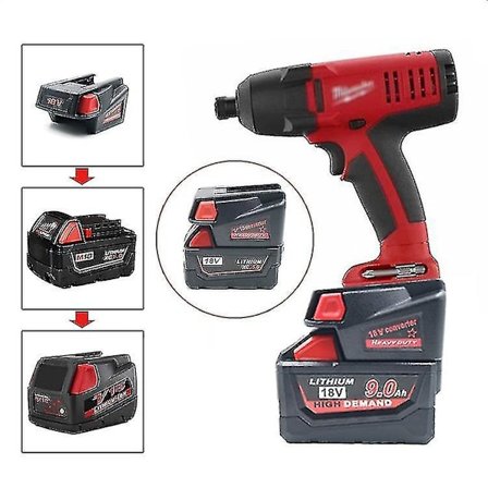 Milwaukee M18 18v Lithium Batteri Konverter Adapter til V18 48-11 Xc Serie Lithium Batterier Nimh Batteri Elværktøj med USB