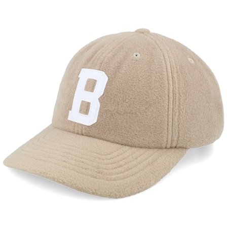 Brixton - Béžová Kšiltovka - Big B Mp Cap Outmeal Polar Fleece Dad Cap @ Hatstore