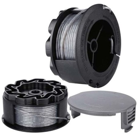 Spoletråd til BOSCH UniversalGrassCut trimmer 18 18-26 18-260 F016800570 med dæksel (2 stk.).