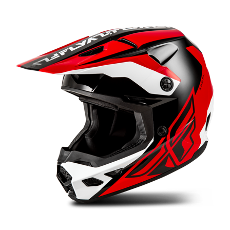 Crosshelm FLY Racing Kinetic Crest V26 Rot/Schwarz/Weiß S