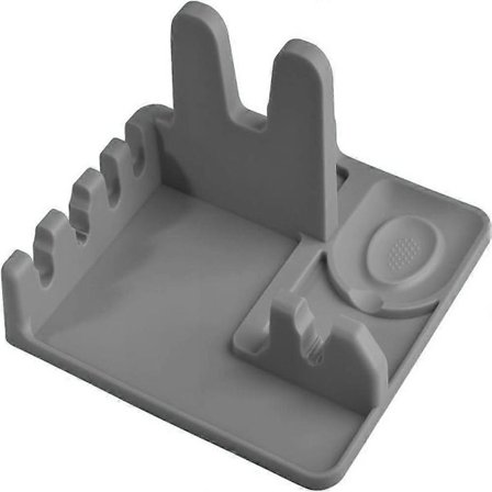 Silikon Skjeholder og Stativ for Pottelokk til Kjøkkenbenk og Komfyrtopp, Holder for Øse/Spleise/Skje/Tang, Matkvalitet Silikon, Varmebestandig