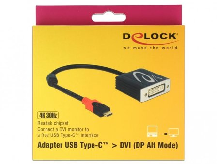 Delock ekstern videoadapter - RTD2171U - svart